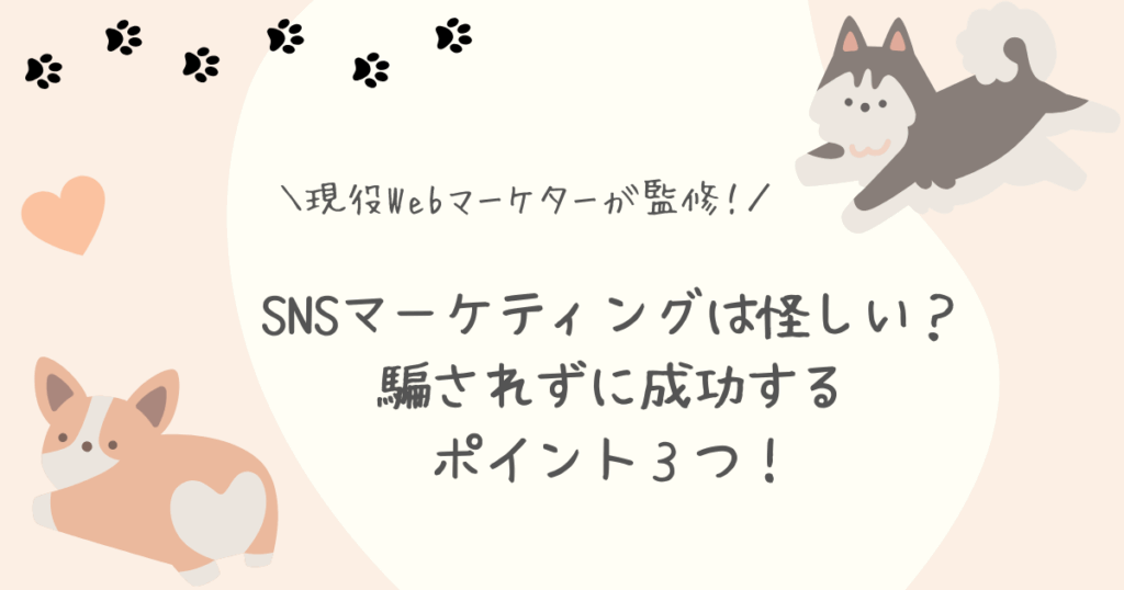 SNSマーケティングは怪しいアイキャッチ